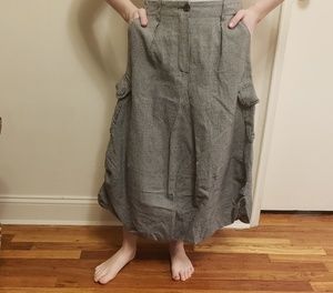 Vintage midi houndstooth bubble skirt